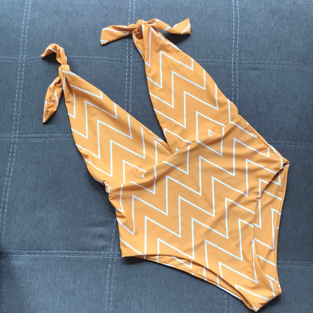 Chartreuse bathing suit *NWOT*